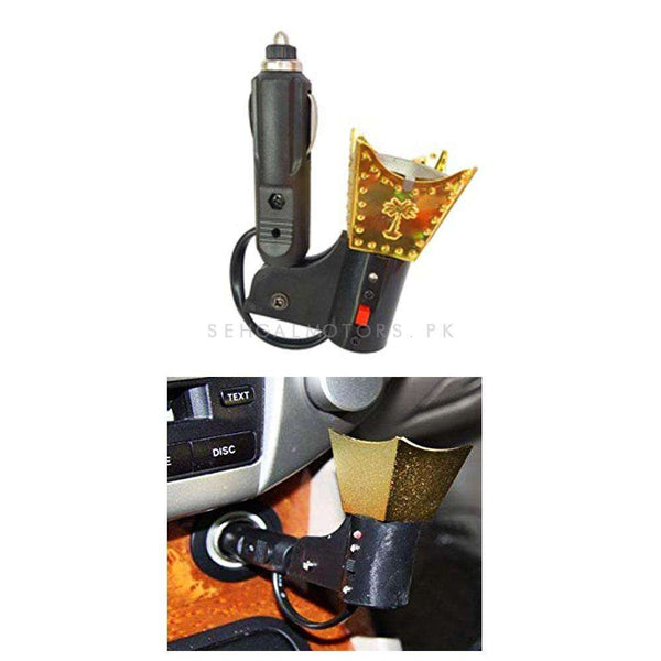 Car Electric Incense Burner Bakhoor Oil wood Oud Oudh Air Freshner Burner