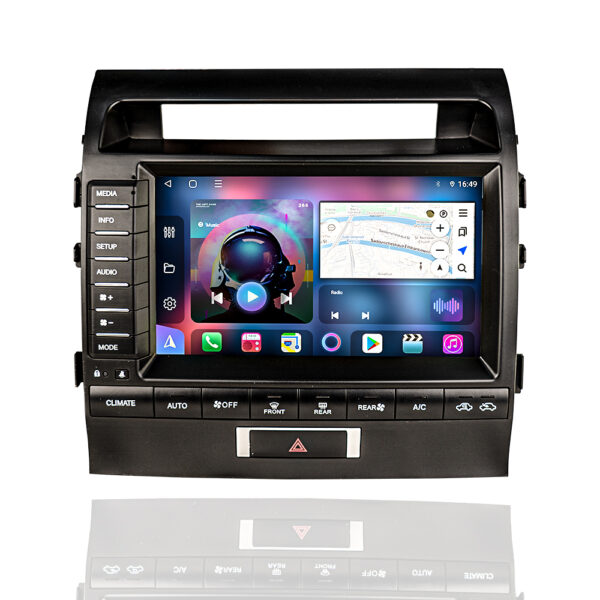 2008-2015 Toyota Land Cruiser VXR Android Head Unit QLED Display Car Radio with Bluetooth GPS Navigation System