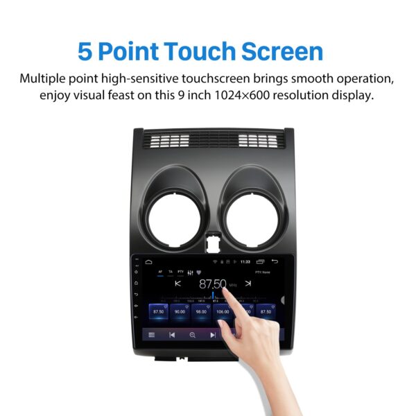 2005-2018 Nissan Qashqai Android Multimedia System 9-inch Display