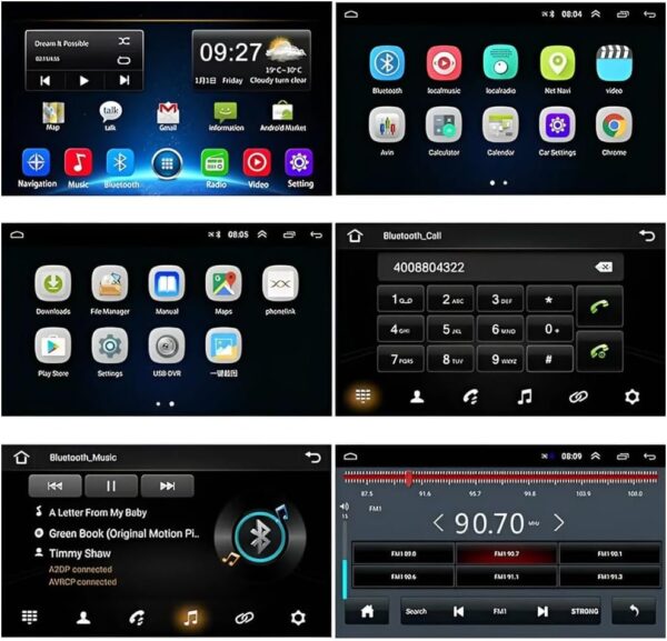 2013 – 2019 Nissan Sentra Android Multimedia System 10.1-inch Display