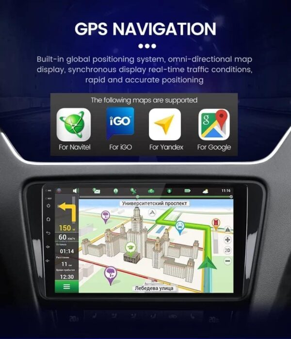 2016 – 2019 Mitsubishi Montero Sport Android System 9-inch Display Car Radio with Bluetooth GPS Navigation System – Manual AC Frame