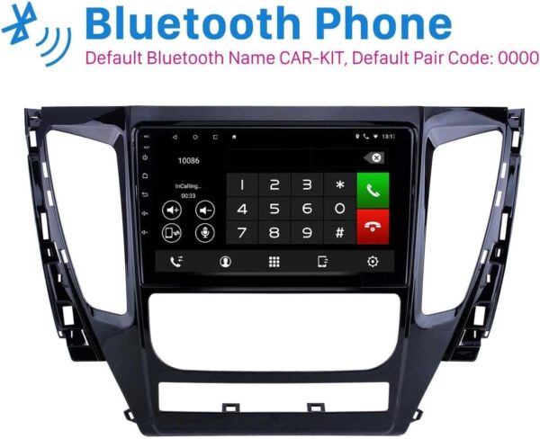 2016 – 2019 Mitsubishi Montero Sport Android System 9-inch Display Car Radio with Bluetooth GPS Navigation System – Manual AC Frame