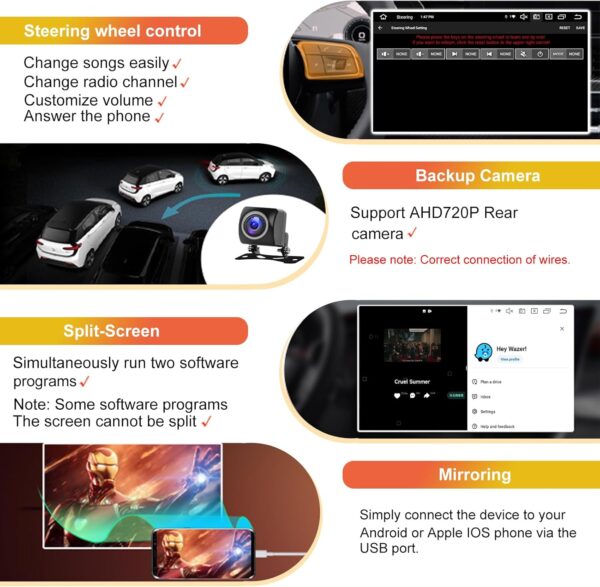 2012-2019 Ford Focus with Knobs Android Multimedia Head Unit QLED 9"Inch Display Car Radio with Bluetooth GPS Navigation System