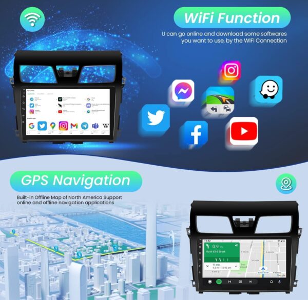 Nissan Altima 2013 – 2016 (10-inch) Android Multimedia System