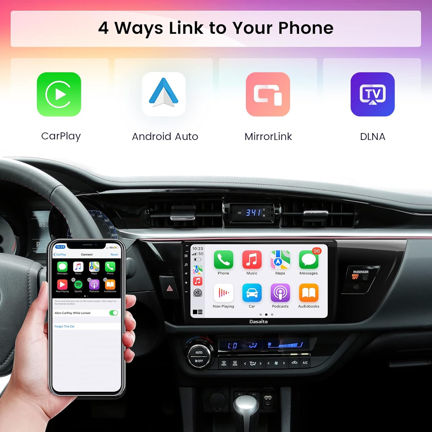 Toyota Corolla 2014 – 2016 (10.1-inch) Android Multimedia System