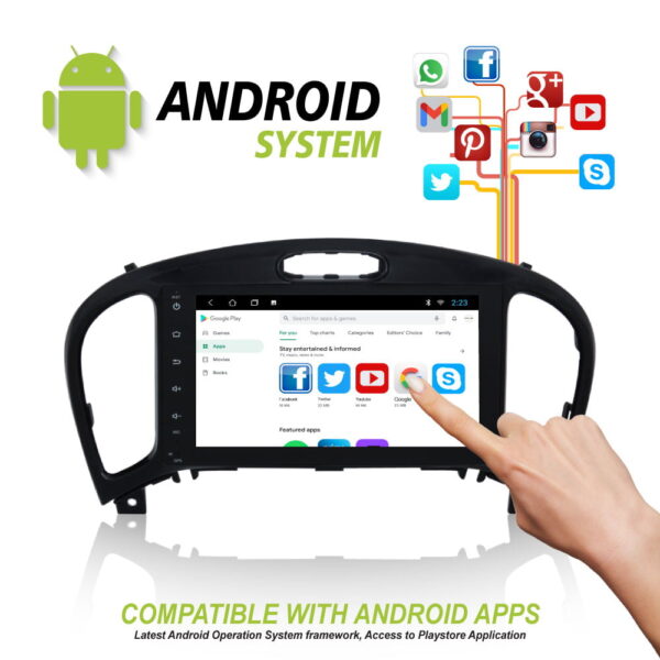 Nissan Juke 2008 – 2019 Android Multimedia System