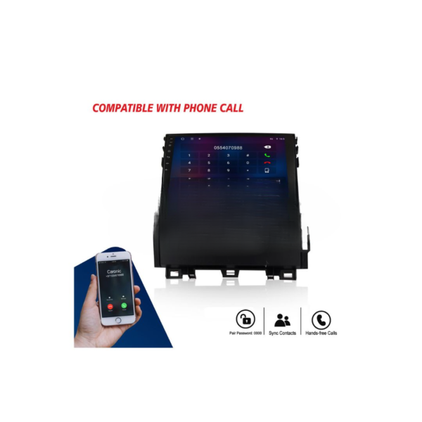 2002 – 2009 Toyota Prado Android System 9-inch Display Car Radio with Bluetooth GPS Navigation System – Manual AC Frame