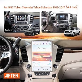 8+128 Chevrolet Tahoe / Suburban / GMC Yukon (2015–2020) 14.4″ IPS QHD 2K Navigation & Infotainment System