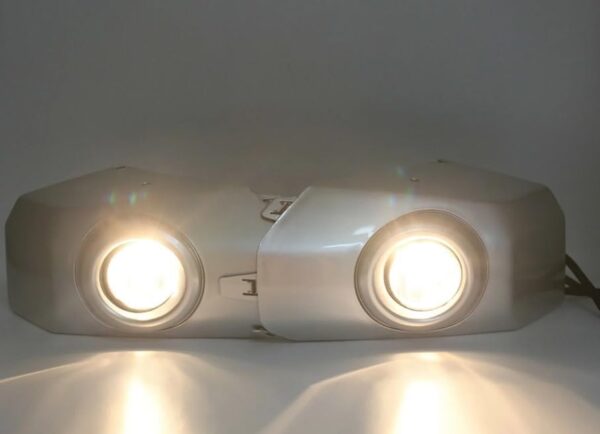 Fog Light with DRL Compatible with Toyota FJ Cruiser 2006-2024, Single Lens, Black Matt