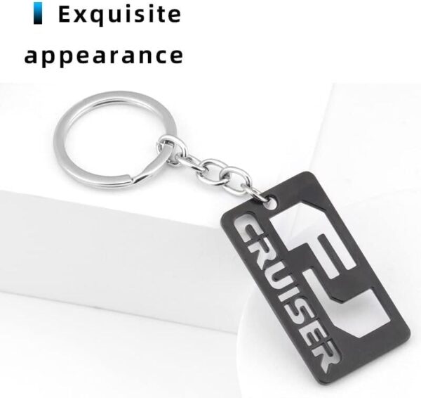 Matte Black Metal Key Ring Holder for FJ Cruiser – Stylish and Sturdy Accessory