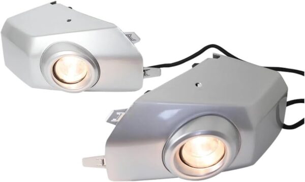 Fog Light with DRL Compatible with Toyota FJ Cruiser 2006-2024, Single Lens, Black Matt