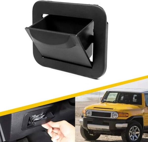 Multifunctional ABS Fuse Storage Box for Toyota FJ Cruiser 2007-2021 – Driver's Seat Coin & Fuse Organizer