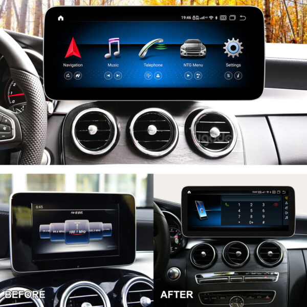 Mercedes Benz C Class/ GLC 2015-18 Android Monitor 12.3 inch
