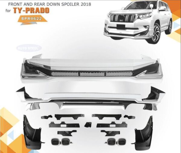Toyota Prado 2018 Front & Rear Down Spoiler