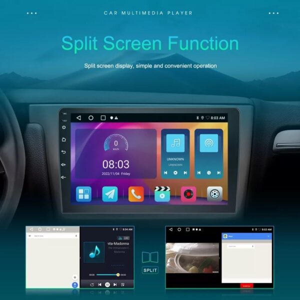 Toyota Land Cruiser GXR 2016-2021, Android Stereo, Carplay & Android Auto, touchscreen 9.1" Inch multimediaInch Screen