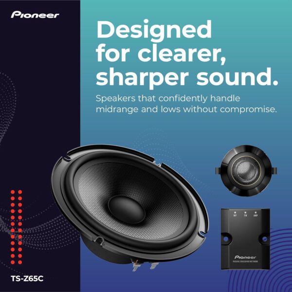 Pioneer TS-Z65C 17cm 2-Way Component Speaker System (330W)