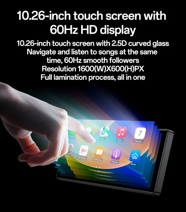 Yesido KM19 BT5.2 HD Display Rear Backup Camera 10.26"Inch With Front And Car Audio/Video Navigation Carplay