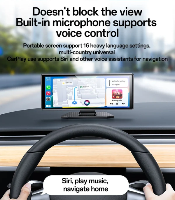 Yesido KM19 BT5.2 HD Display Rear Backup Camera 10.26"Inch With Front And Car Audio/Video Navigation Carplay