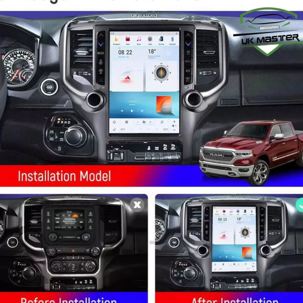 Car stereo For Dodge Ram 2018-21 android monitor 4G 64G