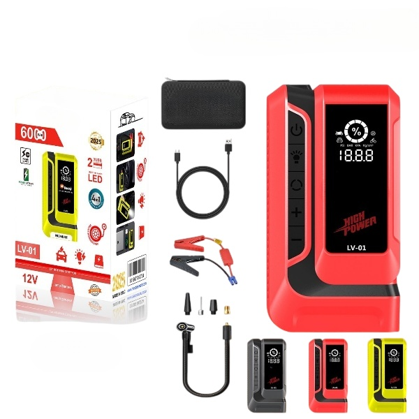 Car Jump Starter, Peak 6000MAH 12V Jump Starter Battery Pack, with USB Charge Output Port