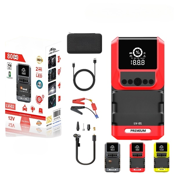 Car Battery Booster Jump Starter Power Pack, 8000MAH 12V