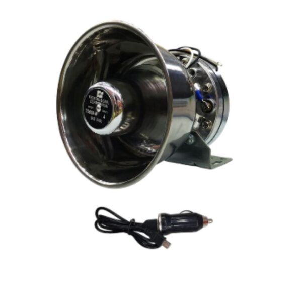 Sound Car Siren Speaker, Car Horn Vehicle Loudspeaker Emergency Siren Speaker Car Horn for Vehicles, Trucks & Security Use
