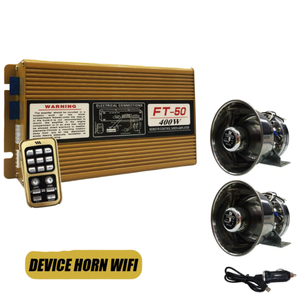 Sound Car Siren Speaker, Car Horn Vehicle Loudspeaker Emergency Siren Speaker Car Horn for Vehicles, Trucks & Security Use