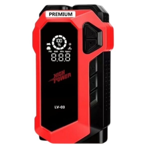 Jump Starter with Air Compressor, 10000MAH Battery Jumper Starter Portable,12V Portable Car Jump Starter with LCD Display