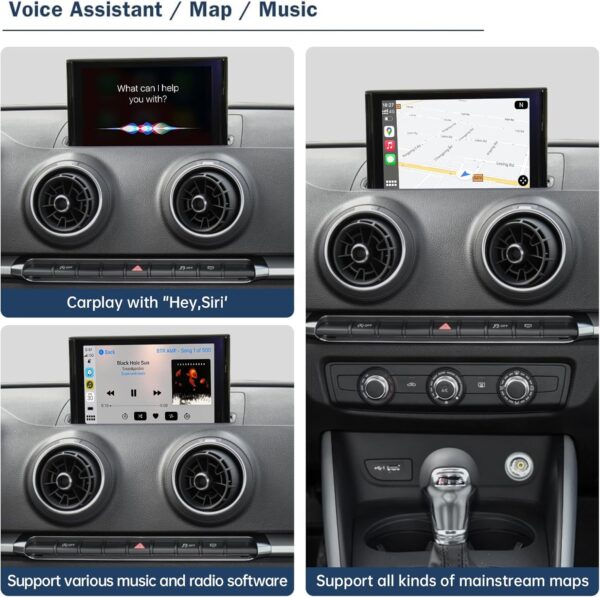 Audi A3 2013-2018 7" Screen MIB3 System CarPlay | Wireless Android Auto Upgrade Factory Screen Rear Camera