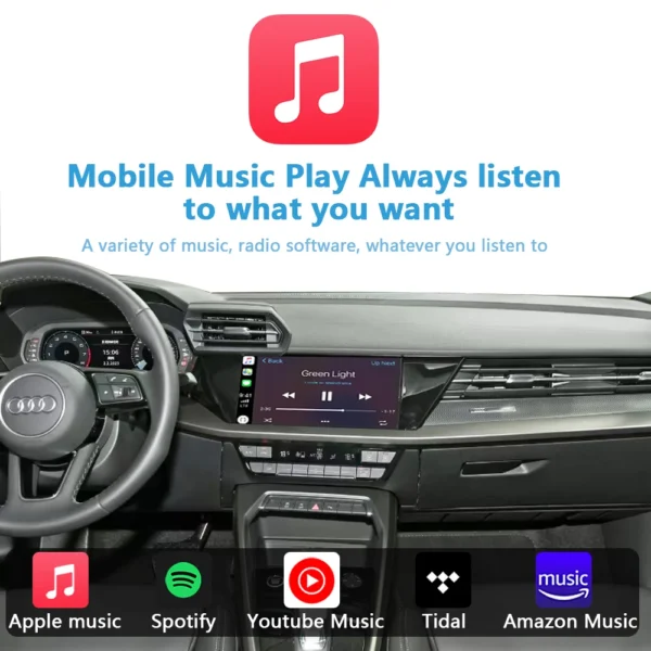 Audi A3 2021-2023 MIB3 System CarPlay | Wireless Android Auto Upgrade Factory Screen
