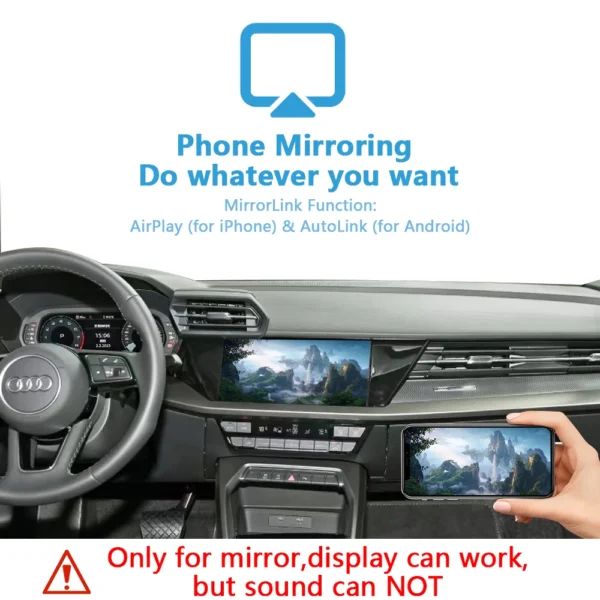 Audi A3 2021-2023 MIB3 System CarPlay | Wireless Android Auto Upgrade Factory Screen