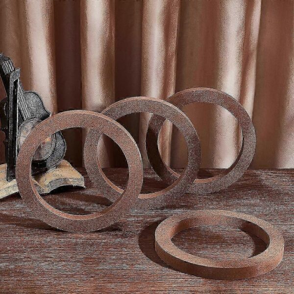 Car Boat & Truck Speaker Universal Spacer Rings 6.5"Inch Set of 4 Wooden Construction