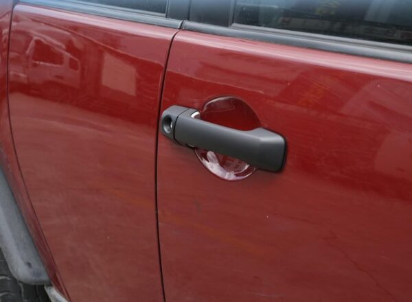 Car Exterior Door Handle Protector Cover for Toyota FJ Cruiser 2007-2021 Accessories, ABS Material Automotive Door Handles Anti Scratch Protector Stickers, 1 Pair (Carbon Fiber & Matt Black)