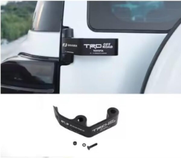 Fj Cruiser Flag Holder, Flag Pole Dual Holder, 2007-2023 Forged aluminum alloy antenna Spot Light bracket, Flag Mount