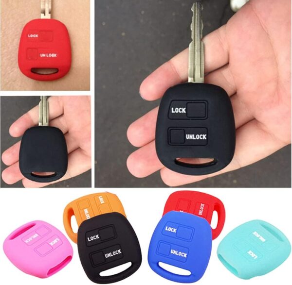 2 Buttons Silicone Case Cover Fob For FJ Cruiser