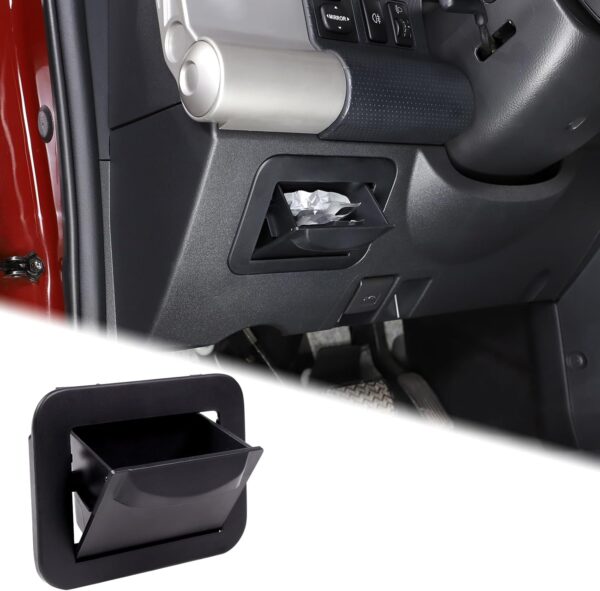 Fuse Storage Box Fit for Toyota FJ Cruiser 2007-2021, Driver’s Seat Fuse Box Coin Container, Multifunctional ABS