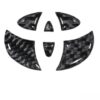 Emblem Inserts For Steering Wheel Fits 2006-2014 FJ Cruiser In Domed Carbon Fiber