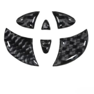 Emblem Inserts For Steering Wheel Fits 2006-2014 FJ Cruiser In Domed Carbon Fiber