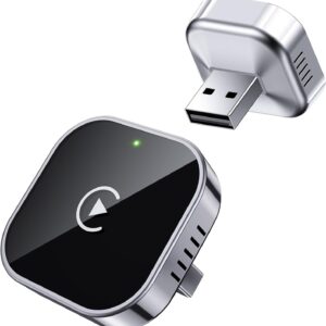 Wireless CarPlay Adapter 2025 Upgrade Wired CarPlay to Wireless, Mini USB Design for Cars with Built-in Wired Apple CarPlay Seamless Use Fast Stable Connection Dongle for iPhone