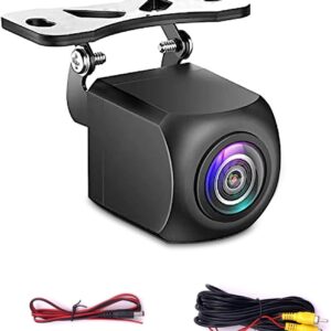 HD 720P Car Reverse Camera, 170° Fisheye Lens, Night Vision, IP68 Waterproof, Parking Assistance, Black