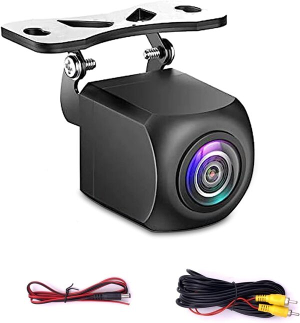 HD 720P Car Reverse Camera, 170° Fisheye Lens, Night Vision, IP68 Waterproof, Parking Assistance, Black