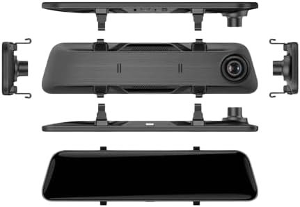 4K Mirror Dash Cam For FJ Cruiser, 12"Inch Display, Dual Camera Front 4K/Rear 2.5K, GPS, WiFi, 128GB Card Included