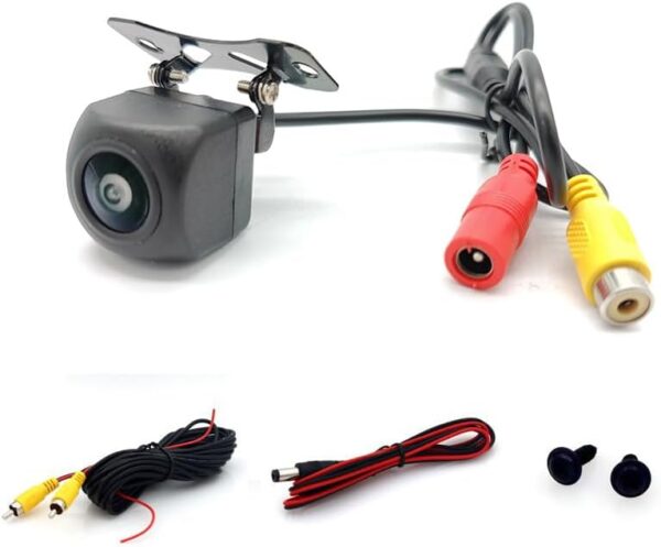 HD 720P Car Reverse Camera, 170° Fisheye Lens, Night Vision, IP68 Waterproof, Parking Assistance, Black
