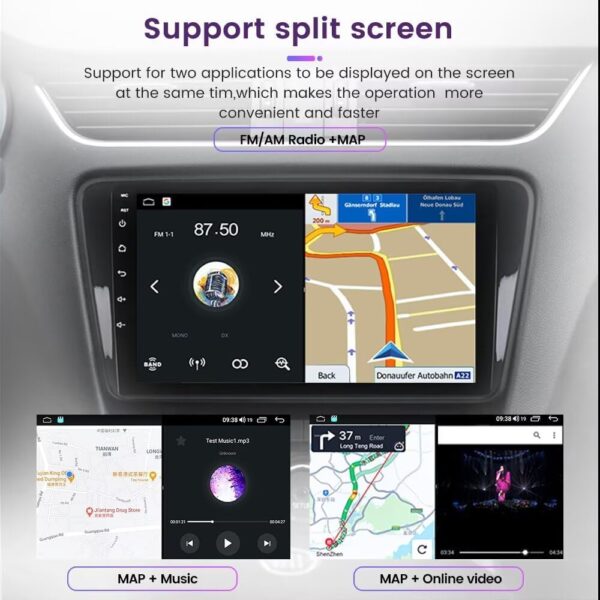 Nissan Pathfinder Android Head Unit QLED 9"Inch Display Car Radio with Bluetooth GPS Navigation System
