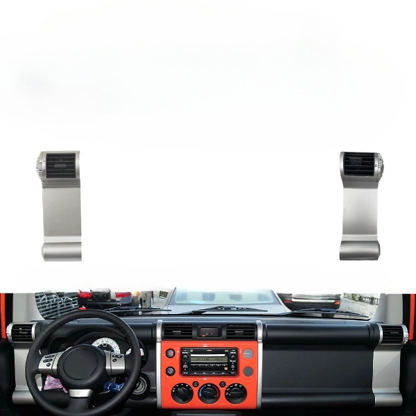 FJ Cruiser AC Vents Outlet Cover 2007-2021 (2 Pieces) (Silver)