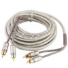 Audio Cable, Car Home Stereo Audio Signal, Cable Amplifier Subwoofer Cable Adapter (5m)