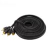 5 Meter Audio Subwoofer Cable, Car Audio Signal Cable Ultra Flexible,High Purity Anaerobic Copper Wire Core (Black)
