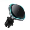 Qi2 Magnetic Car Phone Holder 15W Fast Wireless Charger, Air Vent/Dashboard Magnetic Wireless Charger Stand for IPhone 15 16 Pro Max, Car Charger LED