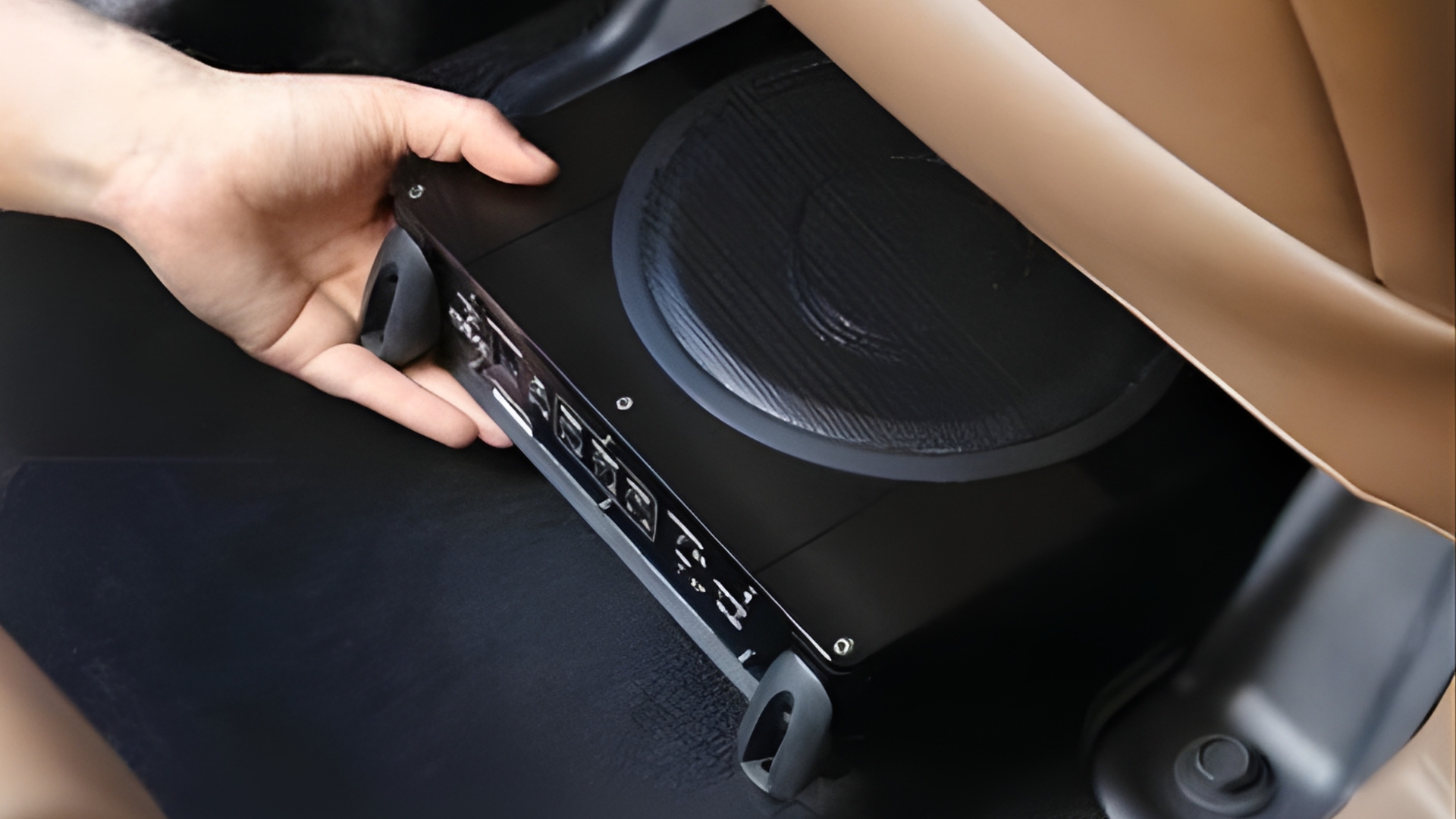 Under-Seat Slim Amplified Car Subwoofer
