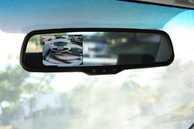 Rear View Mirror With Wide View Back up Full HD Camera for Cars